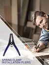 Spring Pliers with 10pcs Miter Clamps Kits Woodworking Tools for Frames Moldings