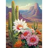 Desert Cactus Flower-Full Round Diamond Painting