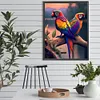 Perroquet Compl&egrave;te Carr&eacute; Diamant Peinture 30X40CM