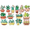 2pcs DIY Diamond Painting Plants Sticker Kit