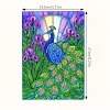 Peacock 5D DIY Diamond Art Painting Notebook Kit 50 Pages A5 Rhinestone Art Painting Notebook Kit for Adults Beginners Holiday Birthday Gift