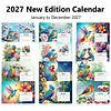 Diamond Painting Parrot 2027 Paper Calendar Monthly Flip Tabletop Calendar Kit