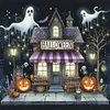 Halloween Store-11CT Stamped Cross Stitch 40*40cm/15.75*15.75in