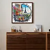 The Gardens Of The Eiffel Tower-Partial Special Shaped Diamond Painting 30*30CM
