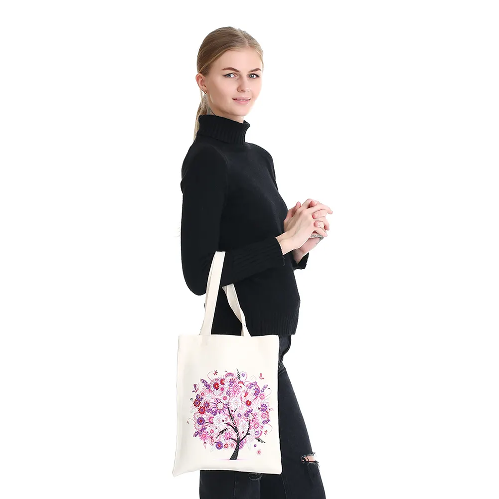 DIY Diamond Painting Eco-Friendly Canvas Bag - Autumn