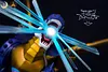 Metal Garurumon with LED - Digimon Resin Statue - Moon Goddess Studios