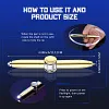 Fidget Gyro LED Light Luminous Pen Decompression Pen Metal Pen Multifunctional Student Ballpoint Pen Anti-Stress Anxiety Gift Pen