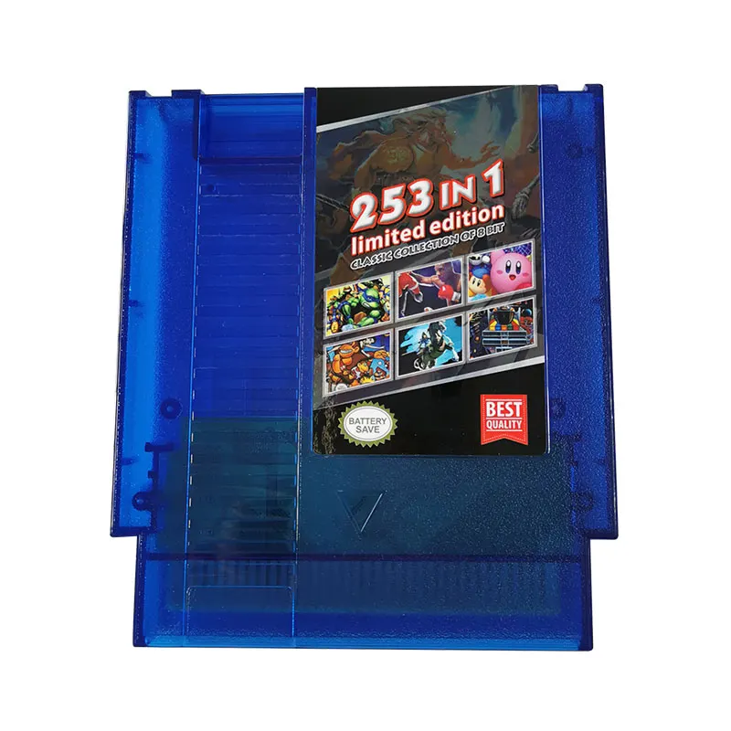 8 Bit Game Card - Super 253 in 1 Collection NES Cartridge Multicart for Classic NES Game Console | US And EUR Region Free