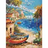 Boat - 9CT Partial Beaded Cross Stitch Kit(30x40cm)