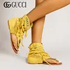 【Sprzedaż osiągnęła ponad 17 000】 Nowe i wygodne sk&oacute;rzane sandały Gucci na lato
