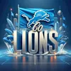 Diamond Painting-DIY Full Round Drill Detroit Lions(40*40 CM)