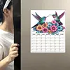 Hummingbird Diamond Painting Magnetic Fridge Calendar To-do List Calendar