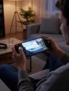 TPU Case Full Protection with Stand Base Gaming Console Protective Cover Skin Heat Dissipation Vents Shockproof Protective for Odin3 Accessories