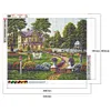 Diamond Painting-DIY Full Round Drill House Garden(50*40cm)