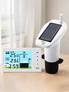Ultrasonic Water Tank Liquid Level Meter with Temperature Sensor Time Display