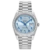 Rolex Day-Date 228396TBR Ice Blue Arabic Dial Diamond Bezel (40mm) Super Clone
