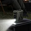 Portable Waist Fan Rechargeable Hands-Free Hanging Neck Fan 100 Speeds 13000RPM with Light for Travel Camping Outdoor Jobsite Sports Golf