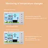 Ultrasonic Water Tank Liquid Level Meter with Temperature Sensor Time Display