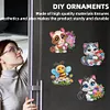12PCS DIY Diamond Art Refrigerator Sticker Kits for Home Decor (Kitten)