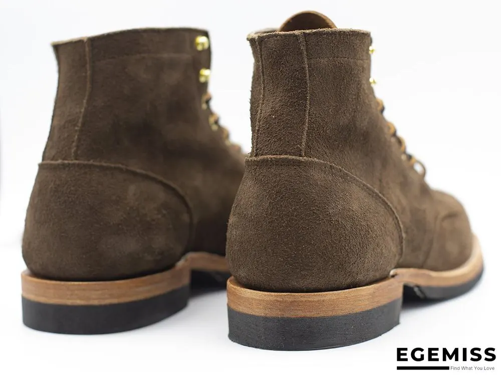 Cow Split Leather Men Boots Comfortable Boots Men Footwear Rubber Ankle Boots Men's Shoes | EGEMISS