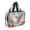 DIY Diamond Art Rhinestone Makeup Bag Crystal Transparent PVC Storage Pack Kit