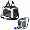 Cat, Dog Carrier for Small Medium Cats Puppies up to 15 Lbs, TSA Airline Approved Carrier Soft Sided, Collapsible Travel Puppy Carrier