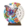Special Shape Flowers Butterfly Diamond Painting Spinning Calendar for Beginners