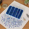 800Pcs 4/6/8/10mm Glass Beads for Jewelry Making Crystal Faceted Jewelry Beads with Holes for Bracelets Necklace Pendants Making Supplies