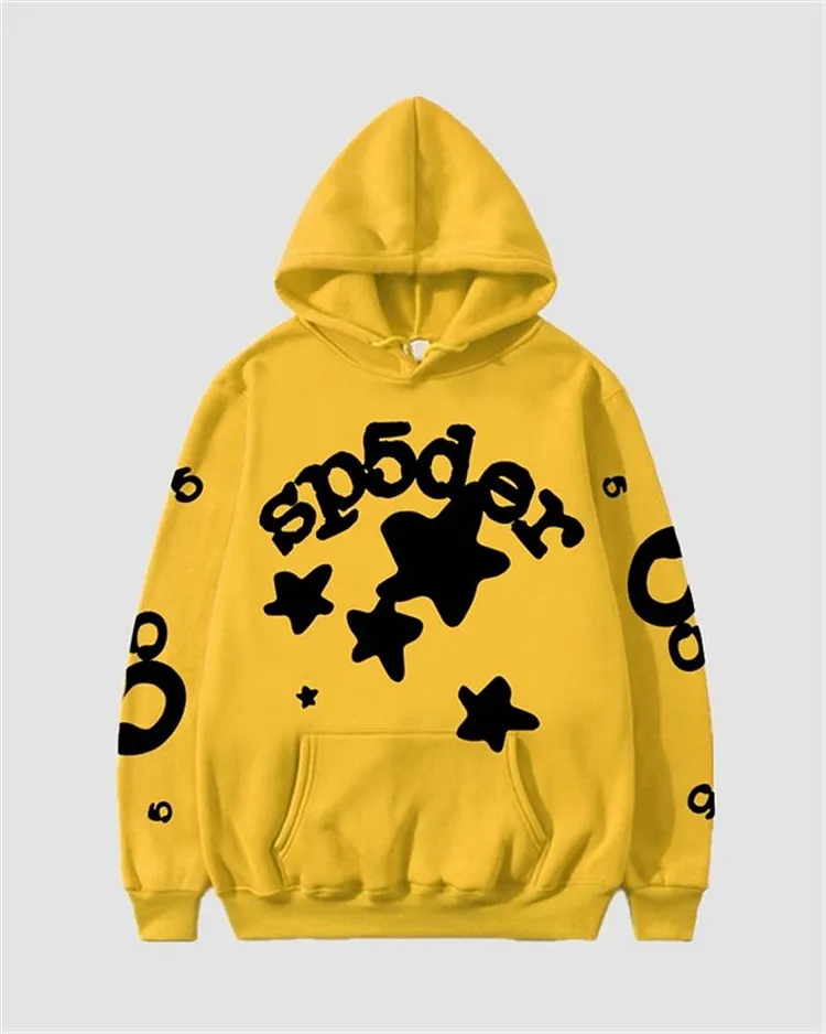 Spider Star Print Hoodie