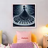 (Stamped/Counted) Piano Girl-11CT Cross Stitch 40*40cm/15.75*15.75in
