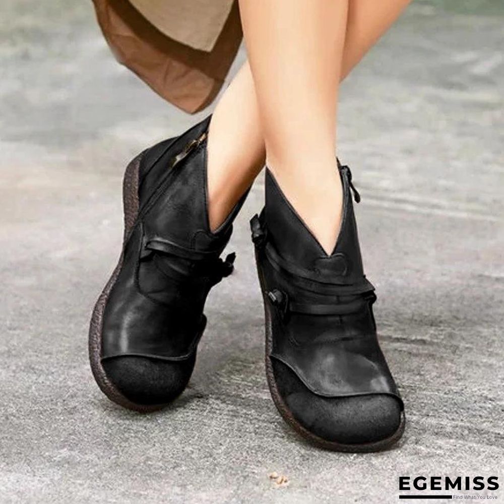 Flat Heel Casual Women Boots | EGEMISS