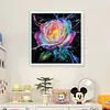 Rose-11CT Stamped Cross Stitch 40*40cm/15.75*15.75in
