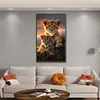 (Big Size)Leopard - 11CT Stamped Cross Stitch - 40*65cm - Animal