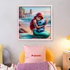 Princess Ariel And Stitch - 11CT Stamped Cross Stitch - 40*40cm - Disney