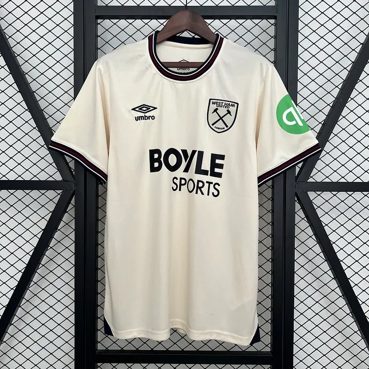 【S~4XL】West Ham United 25/26 Away Football Jersey