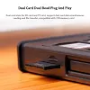 JJC Memory Card Reader 3 in 1 Portable Travel UHS-II SD MicroSD Card Case Holder Type-C USB 3.1 Data Cable External Card Reader Adapter with USB C to USB Lighting OTG Adapter Converter