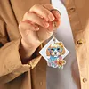 6pcs/set DIY Diamond Painting Special Shape Double Sided  Diamond Art Keyring Keychain Kit (Puppy)