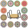 DIY Acrylic Diamond Painting Special-Shaped Drill Point Drill Coaster Set