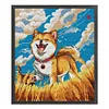 【SALE】Happy Shiba Inu Dog-14CT Stamped Cross Stitch 40*43cm/15.75*16.93in
