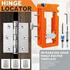 Door Hinge Jig Hinge Mortiser Hinge Router Template for 3in to 5in Hinge(Orange)