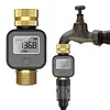 Digital Water Flow Meter IPX5 Waterproof Brass Inlet Outlet Flow Rate Test Meter