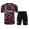2025/2026 Manchester United Pre-Match Training Flame Shirt+Shorts 1:1 Thai Quality