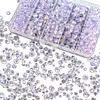 800Pcs 4/6/8/10mm Glass Beads for Jewelry Making Crystal Faceted Jewelry Beads with Holes for Bracelets Necklace Pendants Making Supplies