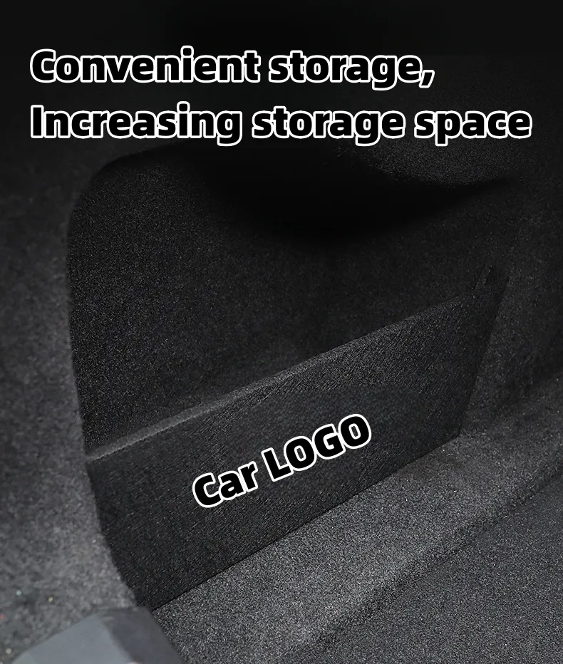 Car custom trunk side storage partitions(2PCS)
