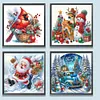 (US Local)4Pack Xmas-Special Shaped Diamond Painting Kit(30x30cm)