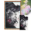 Witch Castle Scenery Silhouette-11CT Stamped Cross Stitch 40*70cm/15.75*27.56in(Big Size)