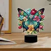 Cute Butterfly DIY Diamonds Painting Table Lamp 5D Diamond Painting Night Light
