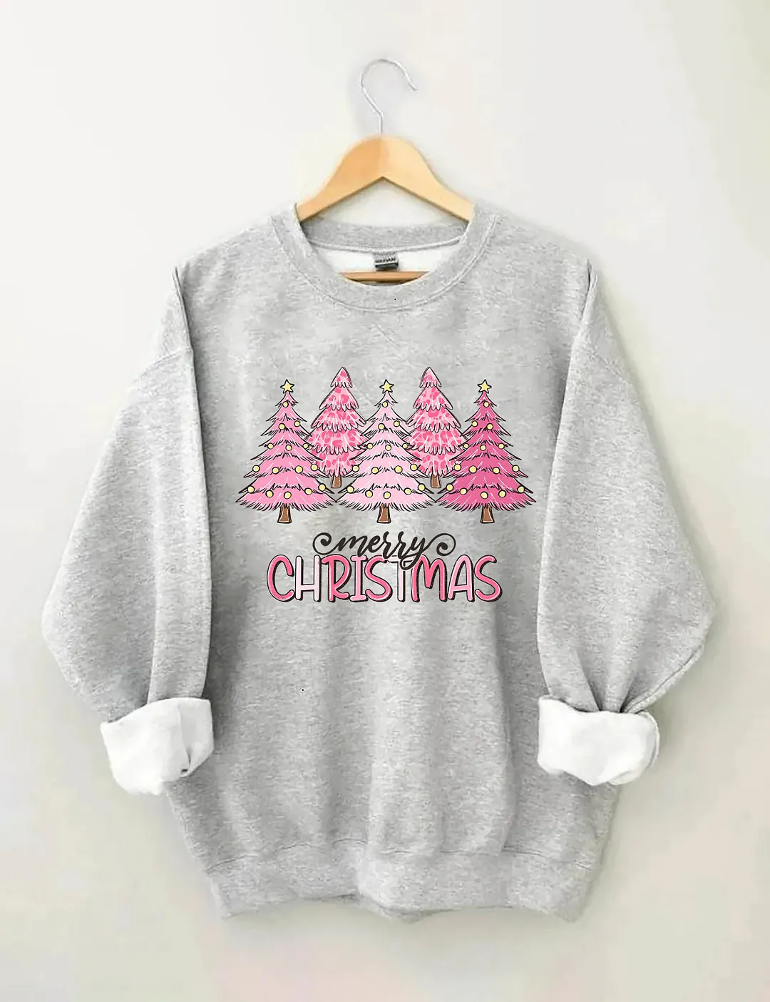 Pink Tree Christmas Sweatshirt