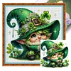 Clover Gnome - 11CT Stamped Cross Stitch - 45*45cm
