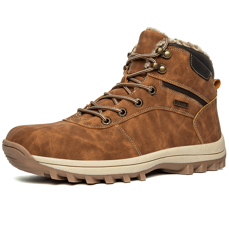 Kanyap-Men's outdoor warm and wear-resistant hiking shoes